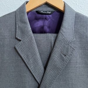 Paul Smith Gray Plaid 44R Mens Suit